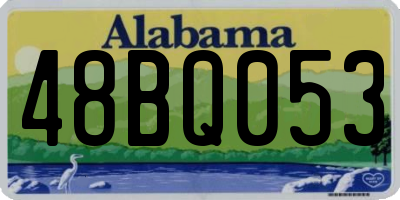 AL license plate 48BQ053