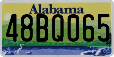 AL license plate 48BQ065