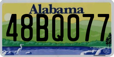 AL license plate 48BQ077