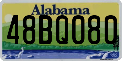 AL license plate 48BQ080