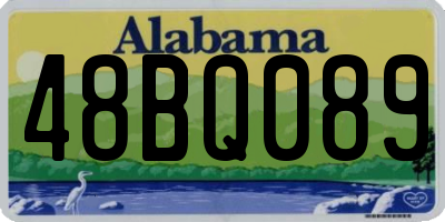 AL license plate 48BQ089