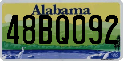 AL license plate 48BQ092