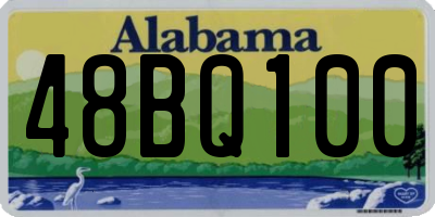 AL license plate 48BQ100