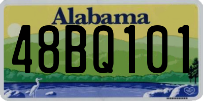 AL license plate 48BQ101