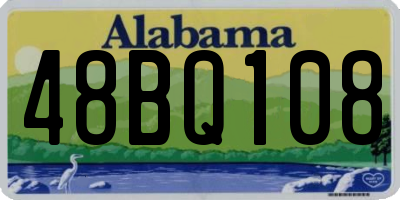 AL license plate 48BQ108