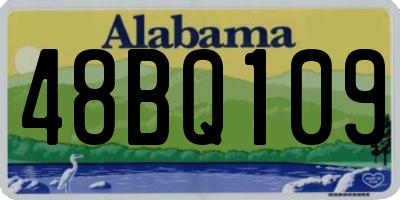 AL license plate 48BQ109