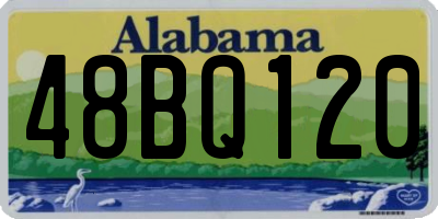 AL license plate 48BQ120
