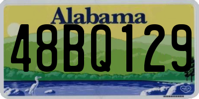 AL license plate 48BQ129