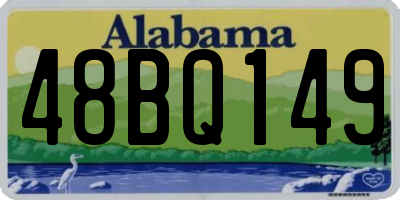 AL license plate 48BQ149