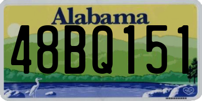AL license plate 48BQ151