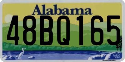 AL license plate 48BQ165