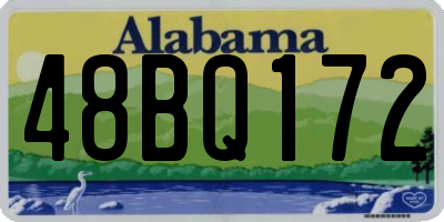 AL license plate 48BQ172