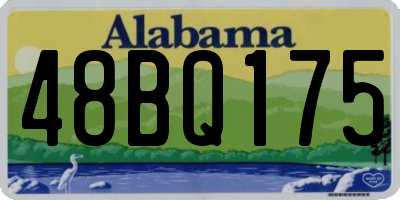 AL license plate 48BQ175