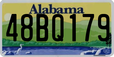 AL license plate 48BQ179