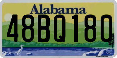 AL license plate 48BQ180