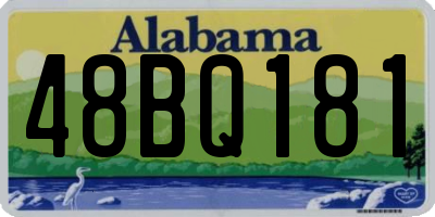 AL license plate 48BQ181