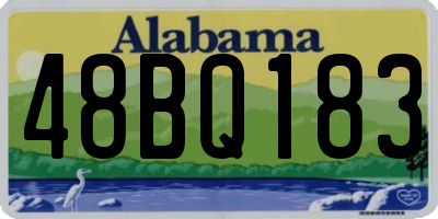 AL license plate 48BQ183
