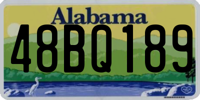AL license plate 48BQ189