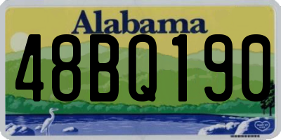 AL license plate 48BQ190