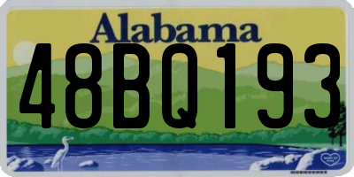 AL license plate 48BQ193