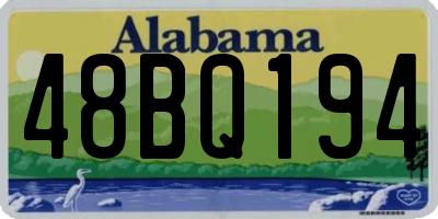 AL license plate 48BQ194