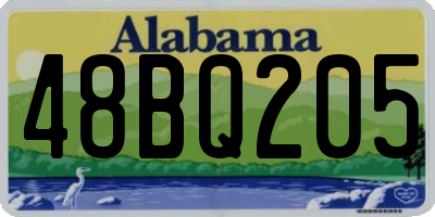 AL license plate 48BQ205