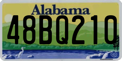AL license plate 48BQ210