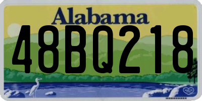 AL license plate 48BQ218