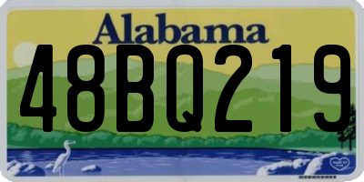 AL license plate 48BQ219