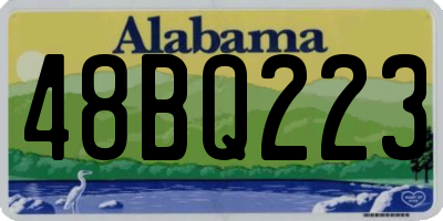 AL license plate 48BQ223
