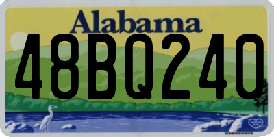 AL license plate 48BQ240