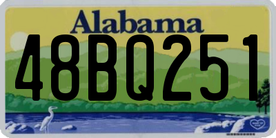 AL license plate 48BQ251
