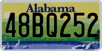 AL license plate 48BQ252