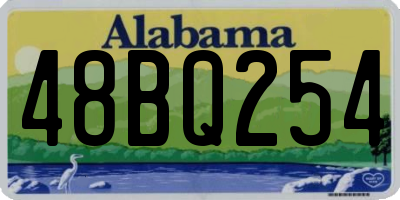 AL license plate 48BQ254