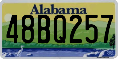 AL license plate 48BQ257