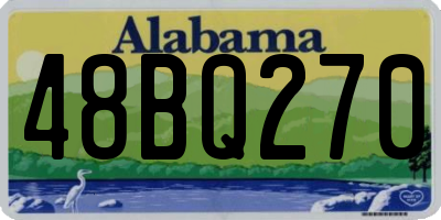 AL license plate 48BQ270