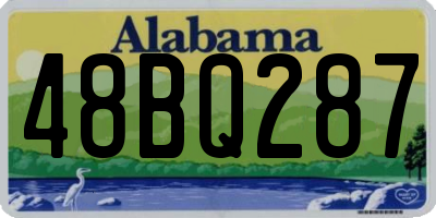 AL license plate 48BQ287