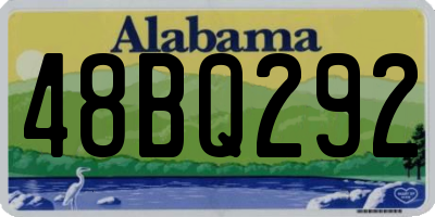 AL license plate 48BQ292
