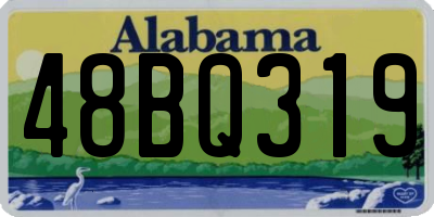 AL license plate 48BQ319