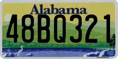 AL license plate 48BQ321