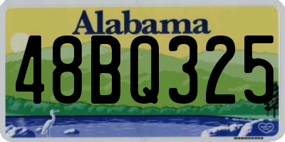 AL license plate 48BQ325