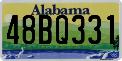 AL license plate 48BQ331