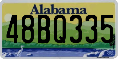 AL license plate 48BQ335