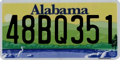 AL license plate 48BQ351