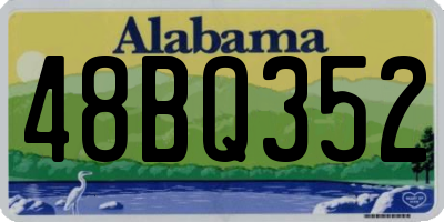 AL license plate 48BQ352