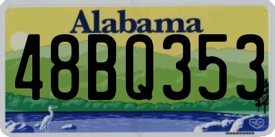 AL license plate 48BQ353
