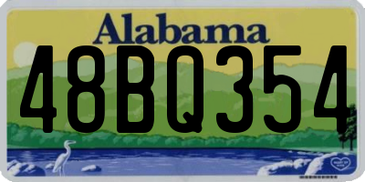 AL license plate 48BQ354