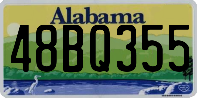 AL license plate 48BQ355