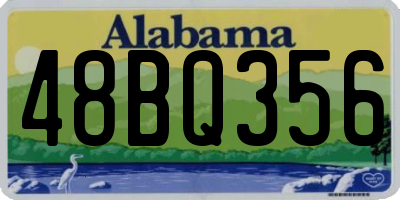 AL license plate 48BQ356