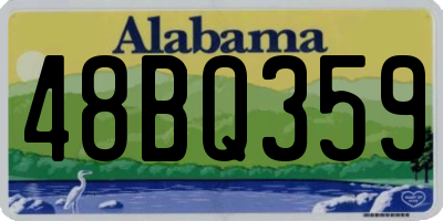 AL license plate 48BQ359
